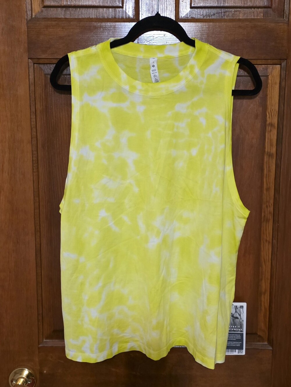Lululemon All Yours Tank *Tie Die MAR5 Yellow Green Women’s Size 8